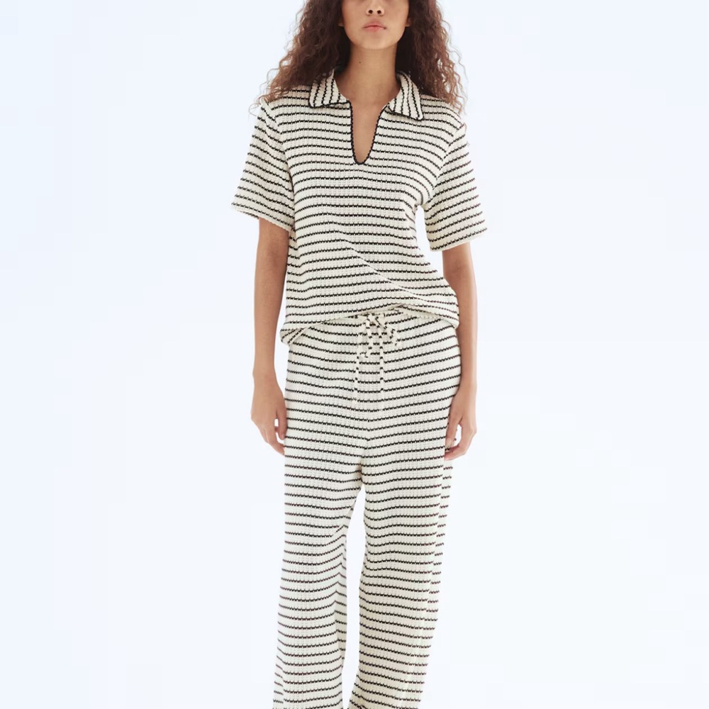 H&M Black and White Striped set